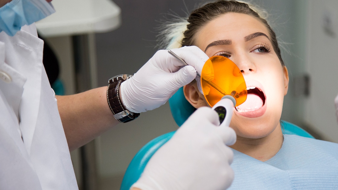 Patient Receiving Restorative Treatment